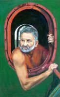 Portret Marka Kandzi, olej